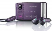 Celular Sony Ericsson W380 Walkman Purple Câmera 1.3 MP MP3 e 512MB 